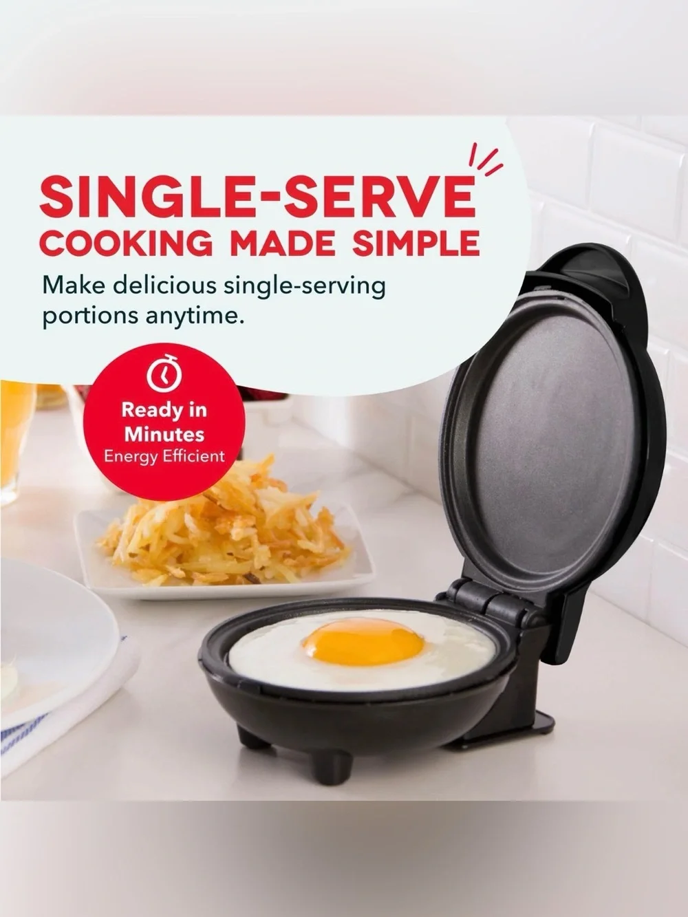 Dash Mini Maker Griddle Compact Griddle for Creative Homemade Treats - Nonstic